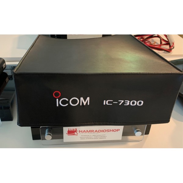 Cover di protezione antipolvere nera Icom con logo per IC-7300