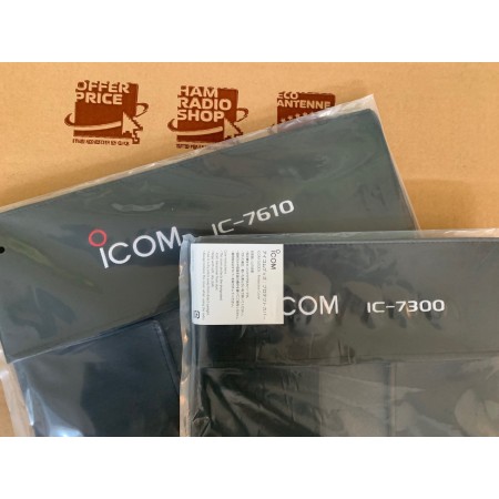 Cover di protezione antipolvere nera Icom con logo per IC-7300