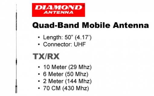 DIAMOND CR-8900 VEICOLARE QUADRIBANDA