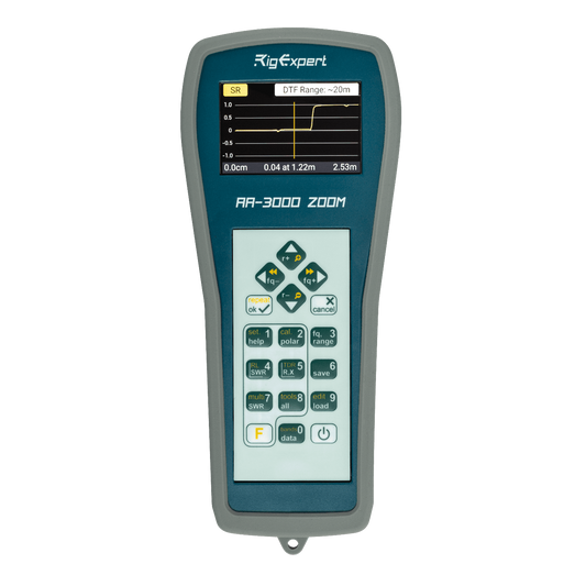 RigExpert AA-3000 ZOOM  Analizzatore d'antenna  0.1-3000 MHz - Garanzia Italiana