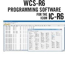 WCS-R6 Software di programmazione Icom IC-R6
