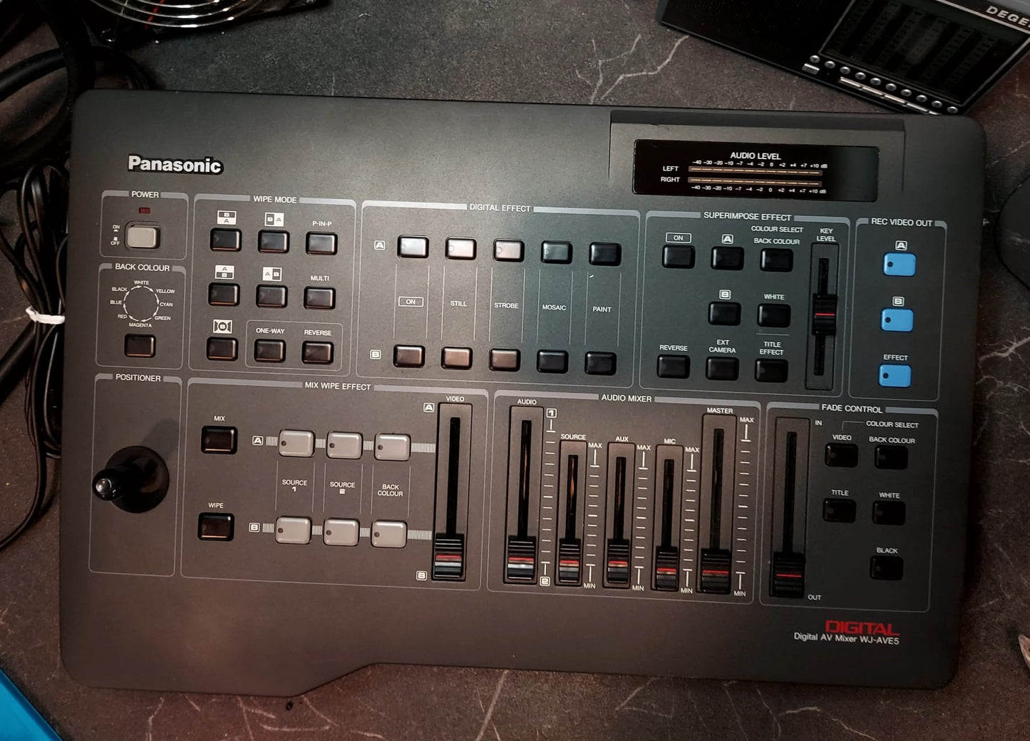 Panasonic WJ-AVE5 + WJ-TTL5- DIGITAL AUDIO VIDEO MIXER + GENERATORE DI CARATTERI USAT0
