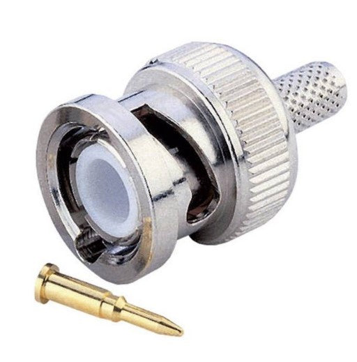 Connettore BNC maschio a crimpare  X cavi 5mm