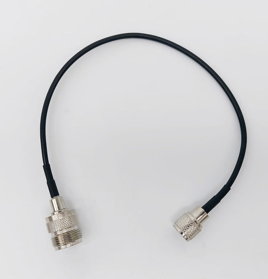 Cavetto adattatore da Mini UHF maschi a Femmina N lunghezza 20 cm RG-174