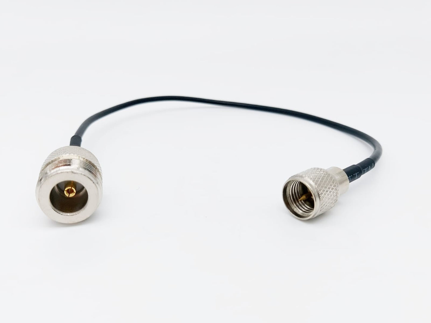Cavetto adattatore da Mini UHF maschi a Femmina N lunghezza 20 cm RG-174