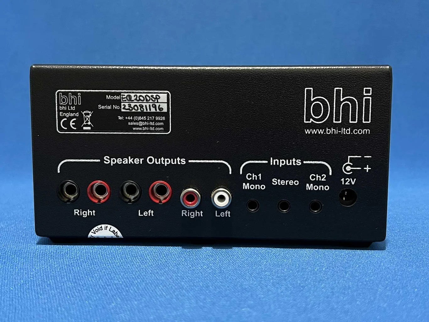 bhi ParaPro EQ20-DSP Unità di cancellazione del rumore  con audio da 20 W ed equalizzazione parametrica