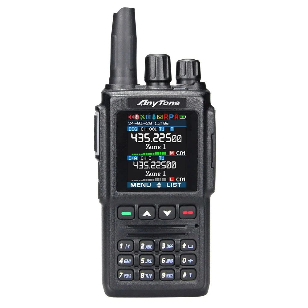 Anytone AT-D168UV Radio Portatile digitale dmr analogica dual band