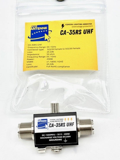 ECO ANTENNE CA-35RS UHF per protezione dai fulmini, conn. SO239-SO239