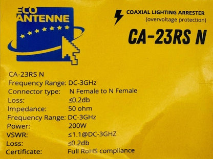 ECO ANTENNE 23RP N per protezione dai fulmini, conn. N maschio, N femmina