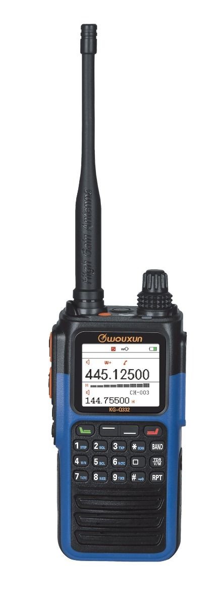 WOUXUN KG-Q332 Ricetrasmettitore Q uad Band 50/144/222/433 MHz RX FM e AIRBAND