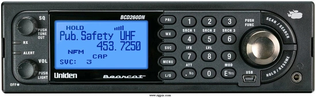 Uniden UBCD260DN Scanner digitale mobile VHF UHF DMR NXDN dPMR