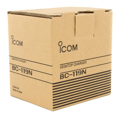 Icom BC-119N Caricabatterie rapido da tavolo con alimentazione BC-145E e adattatore AD-50 per talkie walkie ICOM