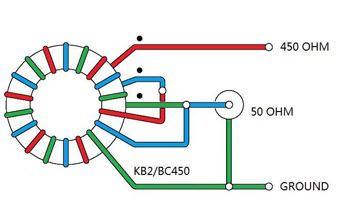 KB2 Enterprises Un-Un 9:1, 3-30MHz, 500 watt PEP