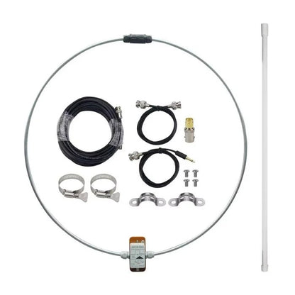 DESHIBO WV-601 Antenna LOOP passivo a banda larga 0-99MHz LW/SW/MW/FM/VHF/UHF/AIR