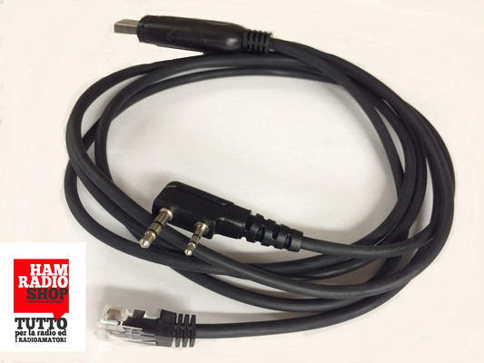 RPC-K2-6 USB - Cavo di programmazione 2 in 1 portatili e veicolari Kenwood, Baofeng, wouxun, etc.