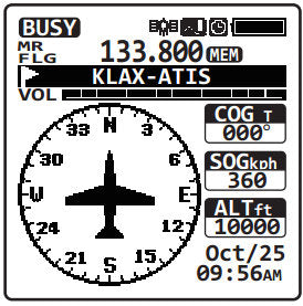 Yaesu FTA-750L Ricetrasmettitore aereonautico portatile con VOR e GPS