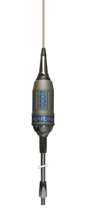 SIRIO PERFORMER 5000 3/8 antenna alte potenze CB con shaft di montaggio