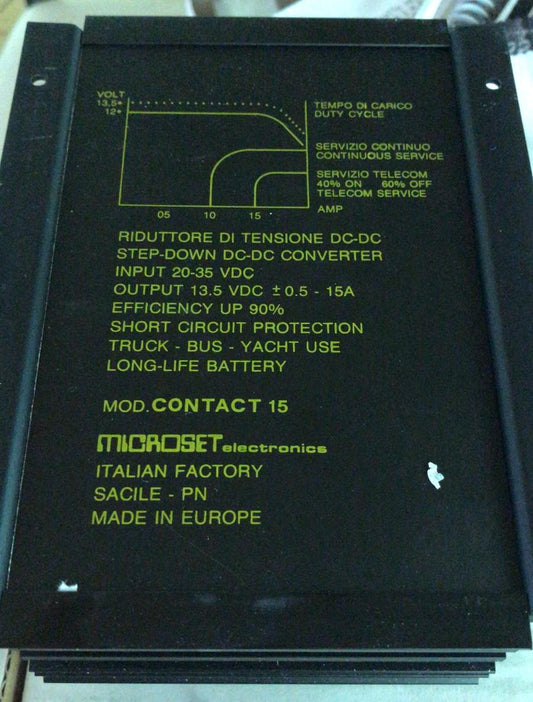 MICROSET CONTACT 15 riduttore di tensione da 26/35V a 13,8 V 15 A