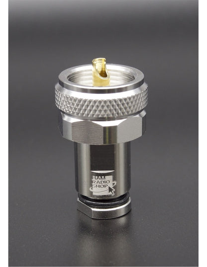 HRS PL6PRO - Connettore professionale PL maschio per cavi 6,3 mm RG-8Mini RF-240