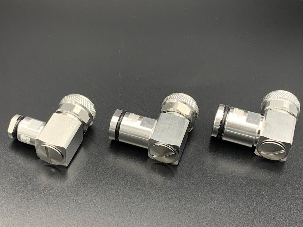 HRS PL5PRO90 - Connettore professionale PL maschio angolare per cavi 5 mm