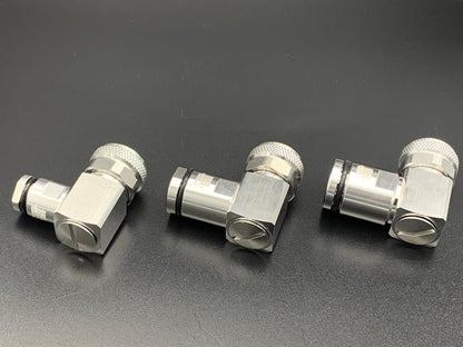 HRS PL5PRO90 - Connettore professionale PL maschio angolare per cavi 5 mm