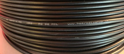 RG-58 MIL -  Bobina da 100 m. Cavo coassiale made in Italy