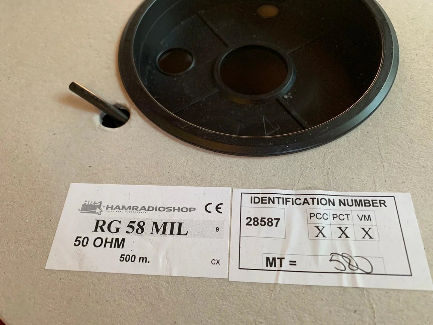 RG-58 MIL -  Bobina da 100 m. Cavo coassiale made in Italy
