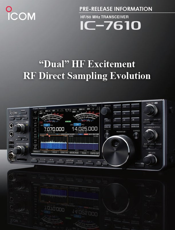 Icom IC-7610 - Ricetrasmettitore HF/50MHz 100 watts GARANZIA ITALIANA