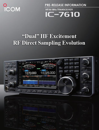 Icom IC-7610 - Ricetrasmettitore HF/50MHz 100 watts GARANZIA ITALIANA