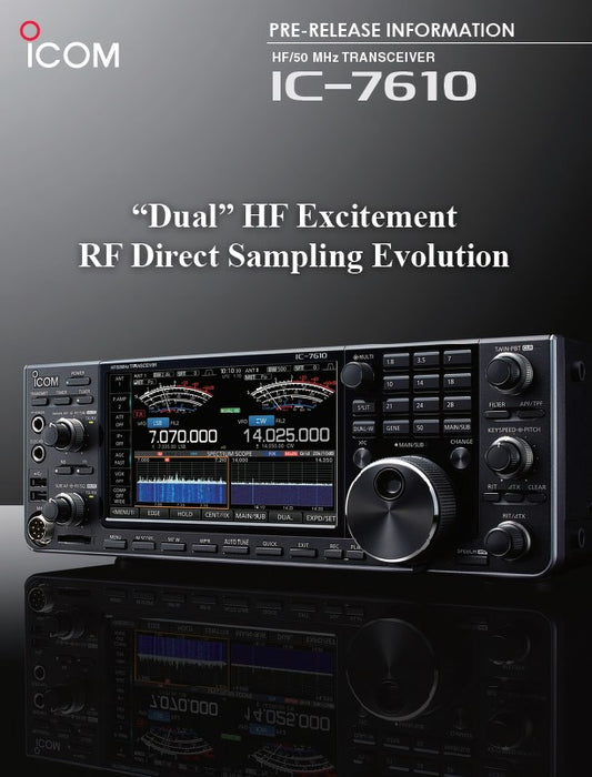 Icom IC-7610 - Ricetrasmettitore HF/50MHz 100 watts GARANZIA ITALIANA