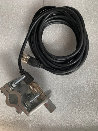 HRS-342TC - Staffa antenne per portapacchi o tubolari filetto 3/8" connettore SO-239 + 4 m cavo rg-58