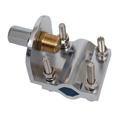HRS-342T - Staffa antenne per portapacchi o tubolari filetto 3/8" connettore SO-259