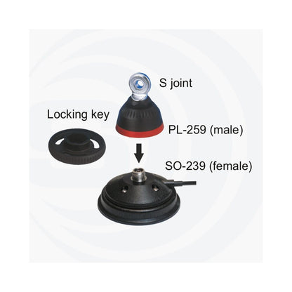 Sirio MAG ADAPTOR G - Adattatore PL Maschio ad attacco a Galletto