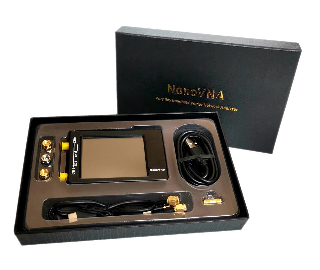 NanoVNA-H 10KHz-900MHz Vector Network Antenna Analyzer VNA HF VHF UHF w/ Shell