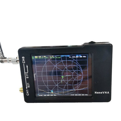NanoVNA-H 10KHz-900MHz Vector Network Antenna Analyzer VNA HF VHF UHF w/ Shell