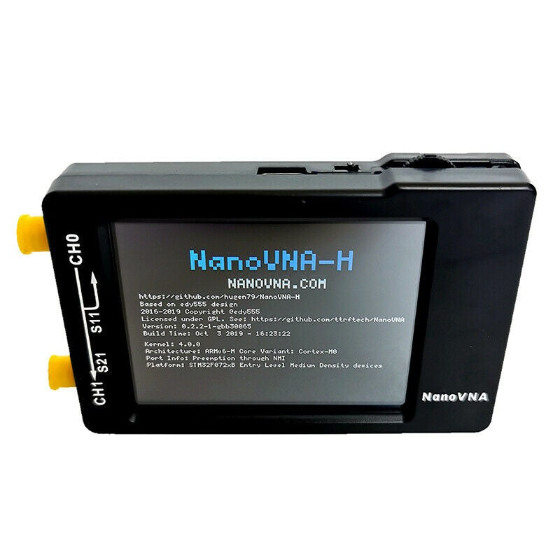NanoVNA-H 10KHz-900MHz Vector Network Antenna Analyzer VNA HF VHF UHF w/ Shell