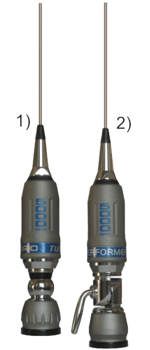 SIRIO PERFORMER 5000 PL - Antenna alte potenze CB completa di base attacco PL