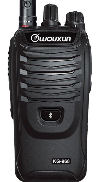 Wouxun KG-968 BLT - Ricetrasmettitore portatile professionale VHF 66-88 MHz con Bluetooth