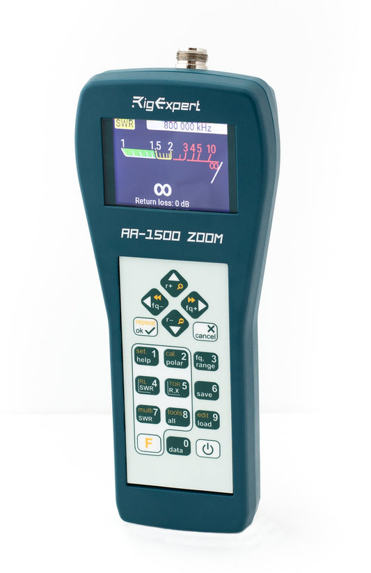 RigExpert AA-1500 ZOOM  Analizzatore d'antenna  0.1-1500 MHz - Garanzia Italiana