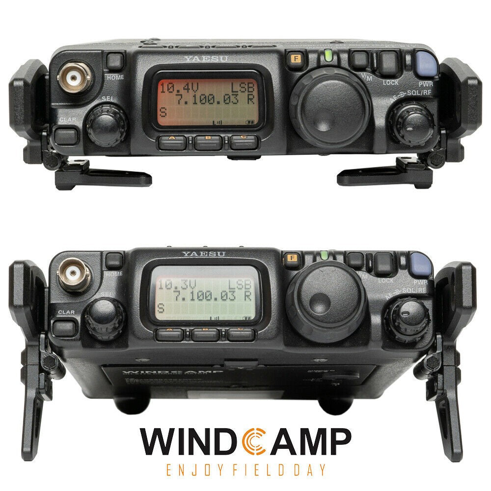 Windcamp PTEUROSAUR - Staffa con piedini ripiegabili per Yaesu FT-817 e FT-818 QRP