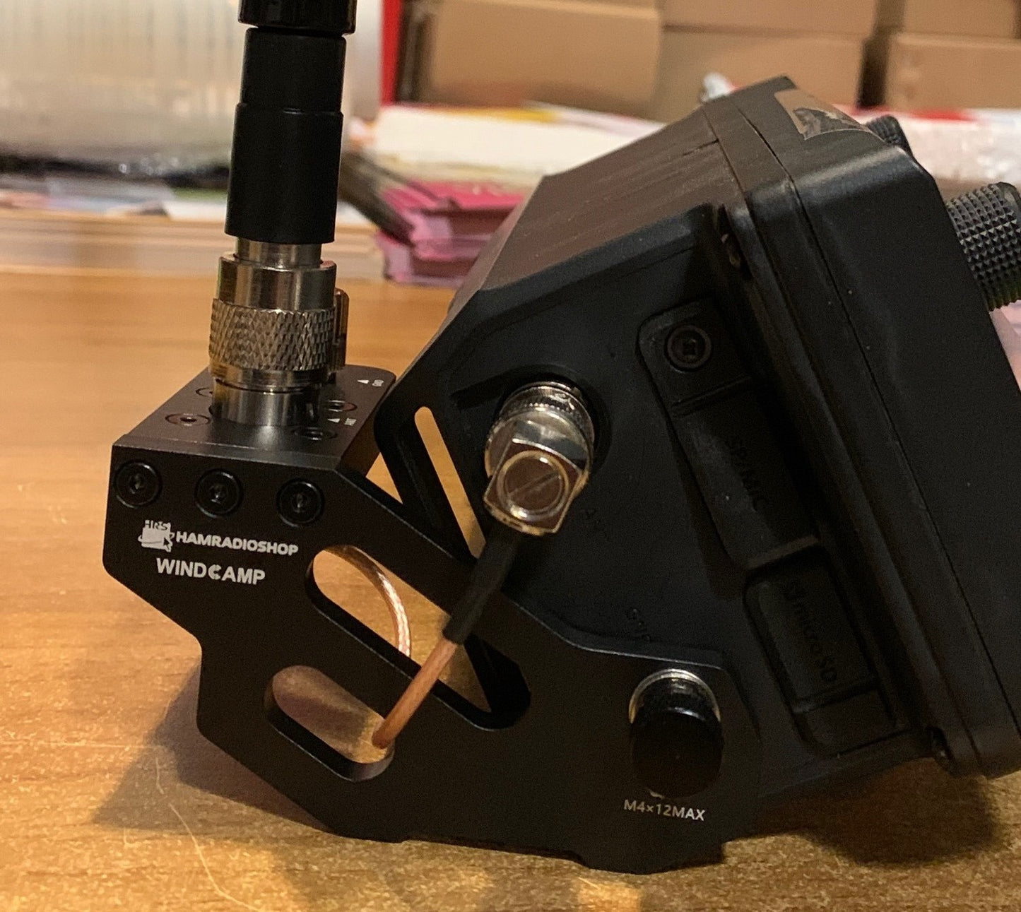 Windcamp HRS RC-1 Staffa antenne a sgancio rapido per Icom IC-705 QRP