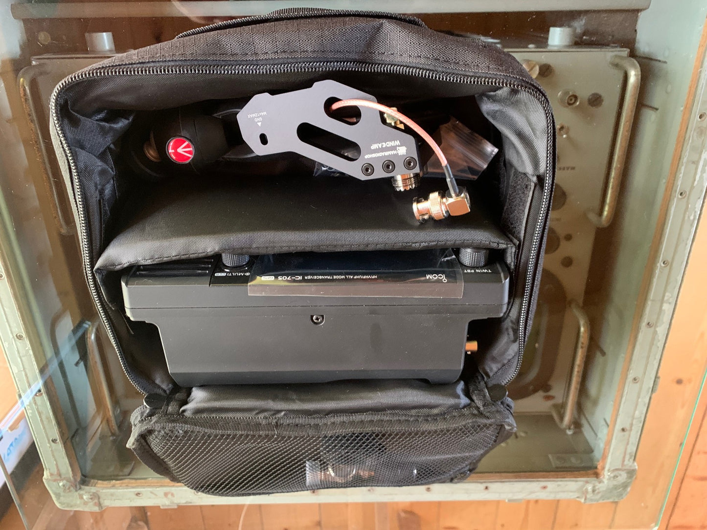 Windcamp Borsa di tela per Elecraf X3 , Icom IC-705 o Xiegu X-5105 QRP