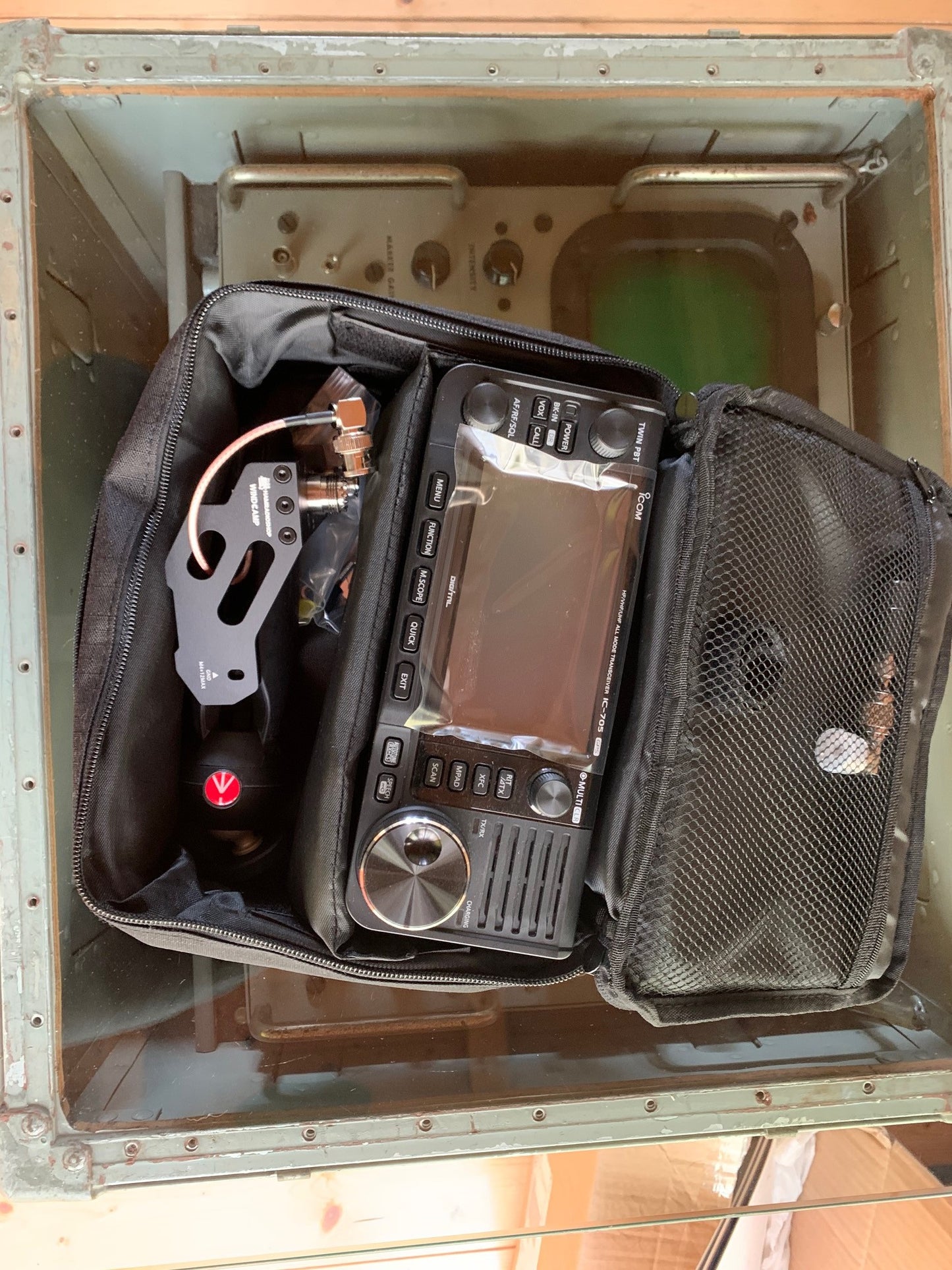 Windcamp Borsa di tela per Elecraf X3 , Icom IC-705 o Xiegu X-5105 QRP
