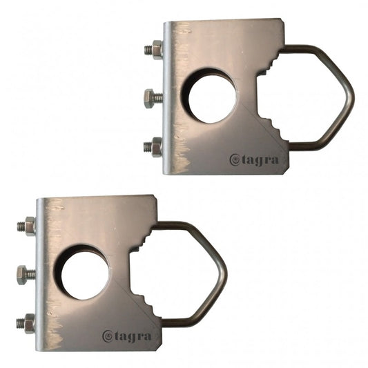SUPPORTO IN ACCIAIO INOX PER MAST 28 MM (2 UNITÀ)