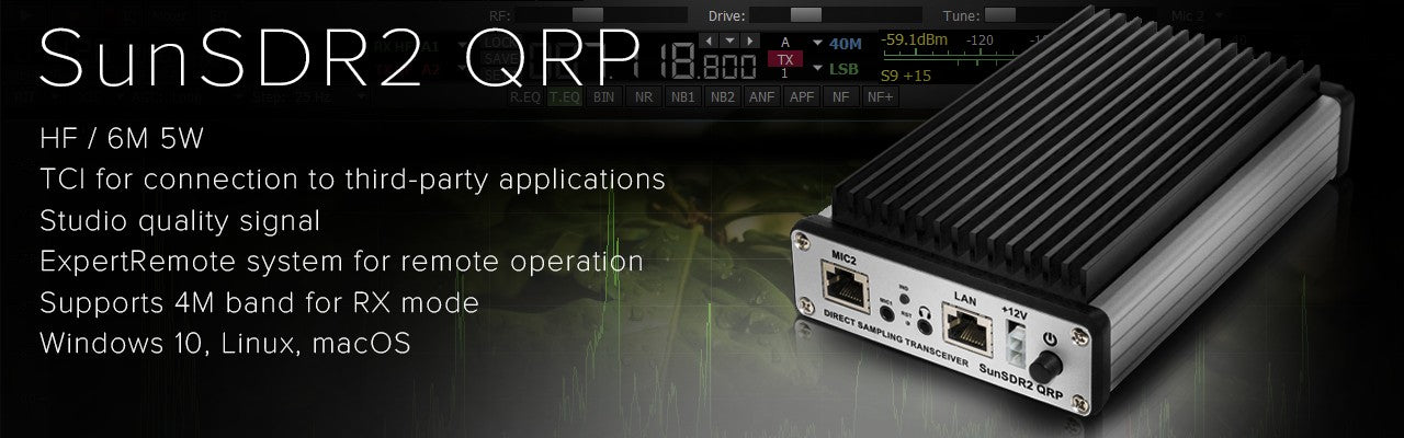 SunSDR2 QRP - Ricetrasmettitore SDR QRP HF & 6m 5 W