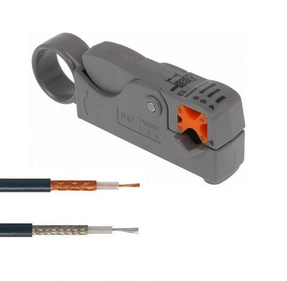 Pinza spelafili per cavo coassiale RG58 RG59 RG6 per crimpatura