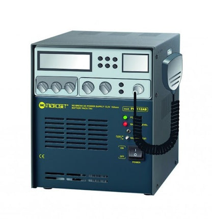 PM112AB Microset Alimentatore contenitore apparato + altoparlante + batteria tampone  12V 7Ah