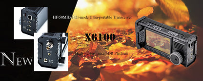 XIEGU X6100- RTX SDR QRP portatile 1-55 MHz 10 W con ATU, DSP e batteria