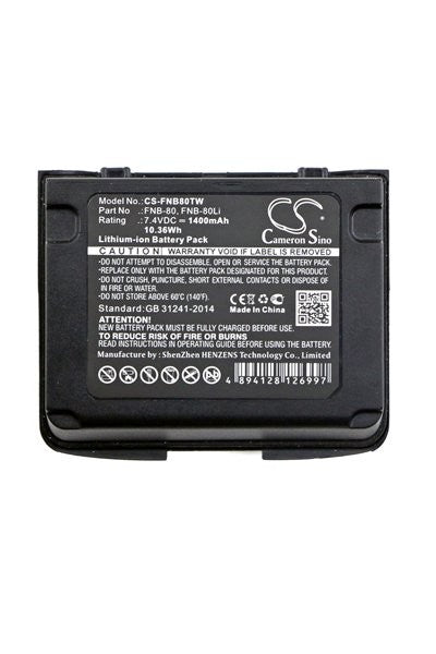 FNB80TW (FNB-80) Pacco batterie per Vertex e Yaesu VX-5 / VX-6 / VX-7 etc.