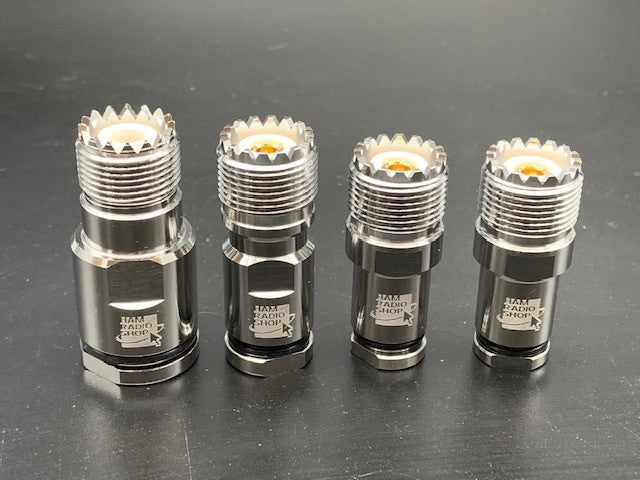 HRS SO239PRO6 - Connettore professionale SO239 UHF femmina per cavi 6,3 mm